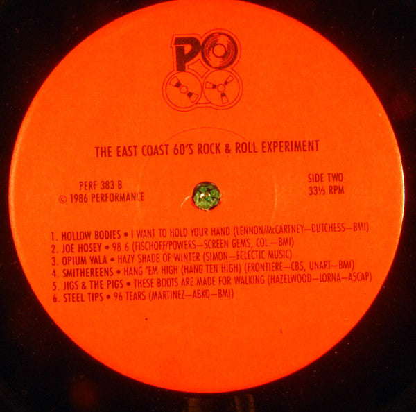 Various : East Coast 60's Rock & Roll Experiment (LP,Compilation)