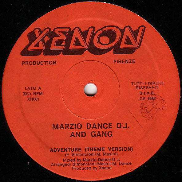 Marzio Dance : The Adventure (12",33 ⅓ RPM)