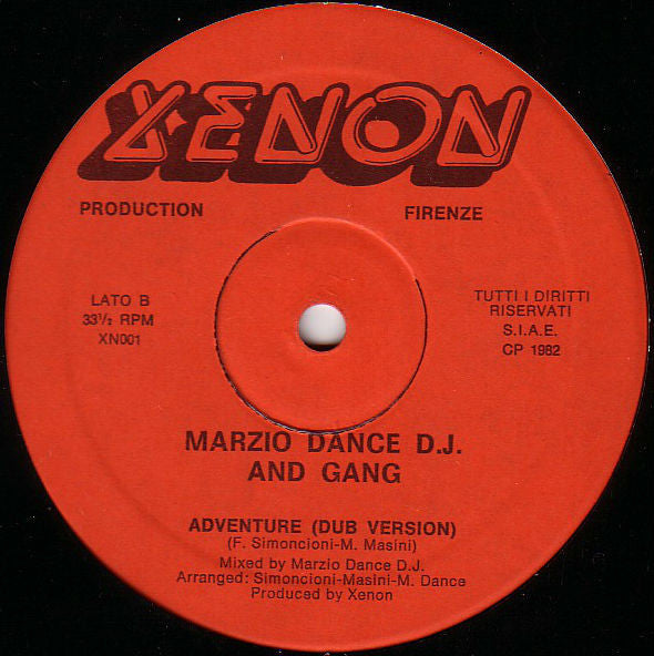 Marzio Dance : The Adventure (12",33 ⅓ RPM)