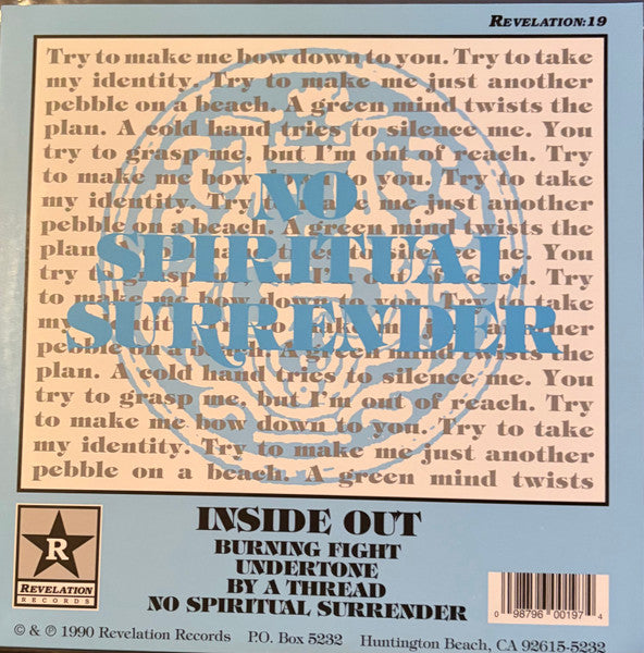 Inside Out (2) : No Spiritual Surrender  (7",33 ⅓ RPM,Reissue,Repress)