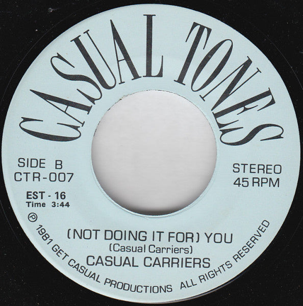 The Casual Carriers : Think Of Me (7", Single)