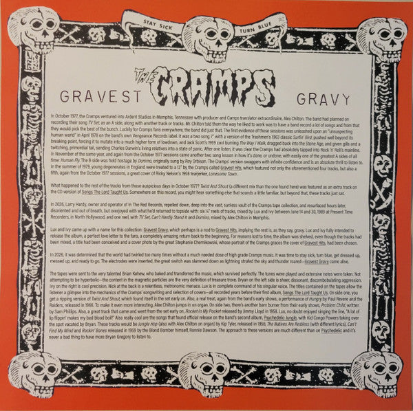 Cramps, The : Gravest Gravy (LP,Stereo)