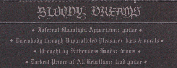 Devil Master : Bloody Dreams (Album)