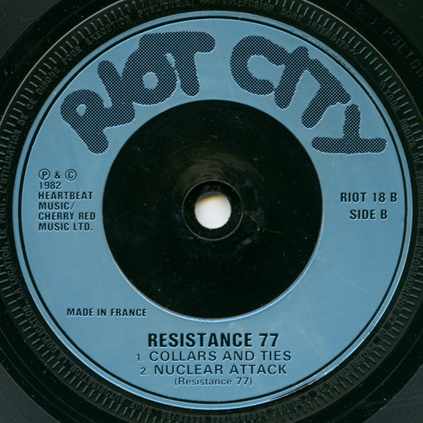 Resistance 77 : Nowhere To Play EP (7", EP)
