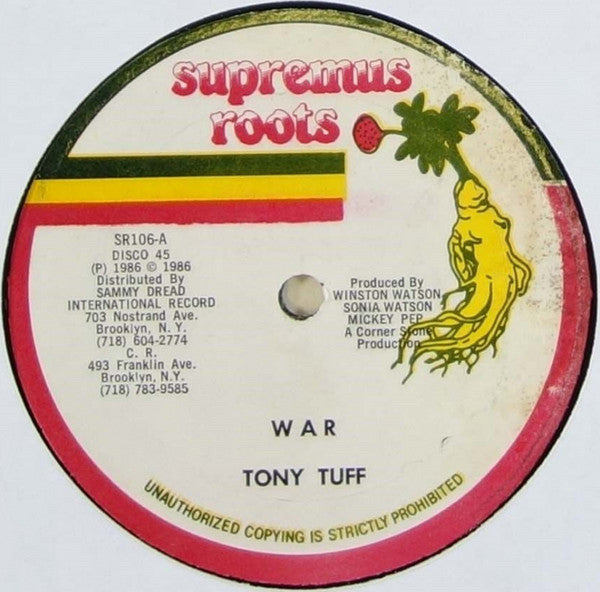 Tony Tuff / Michael Prophet : War / Them A Fight (12",45 RPM)
