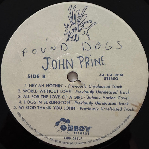 John Prine : Found Dogs (LP,Album,Reissue,Remastered,Stereo)