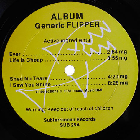 Flipper : Album Generic Flipper (LP,Album,Reissue)