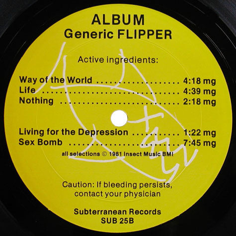 Flipper : Album Generic Flipper (LP,Album,Reissue)