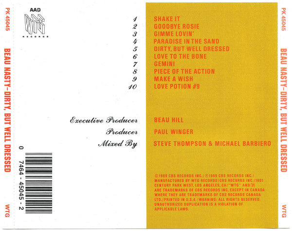 Beau Nasty : Dirty, But Well Dressed (CD, Album)