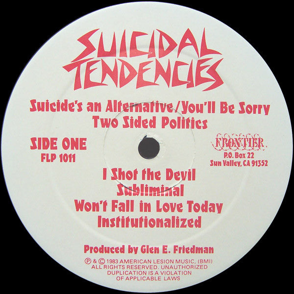 Suicidal Tendencies : Suicidal Tendencies (LP,Album)
