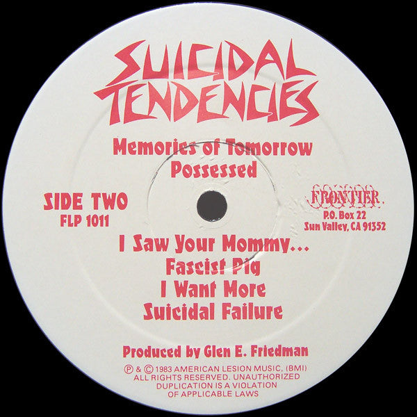 Suicidal Tendencies : Suicidal Tendencies (LP,Album)