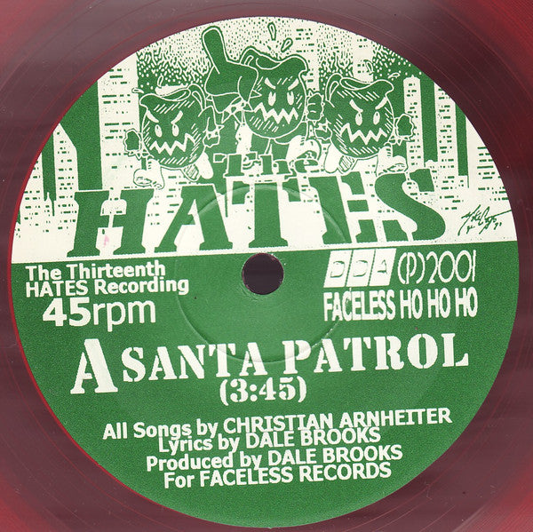 Hates : Punk Rock Xmas (7", Red)