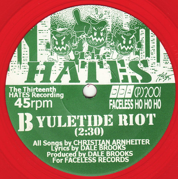 Hates : Punk Rock Xmas (7", Red)