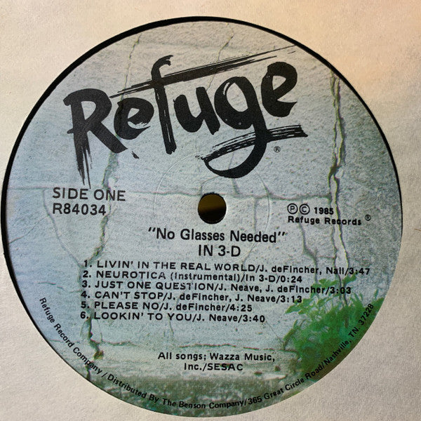 In-3D : No Glasses Needed (LP, Album)