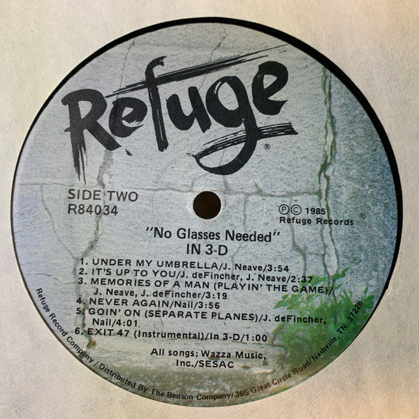In-3D : No Glasses Needed (LP, Album)