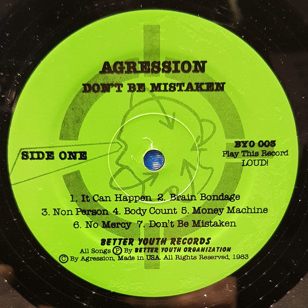 Agression : Don't Be Mistaken (LP,Album,Reissue)