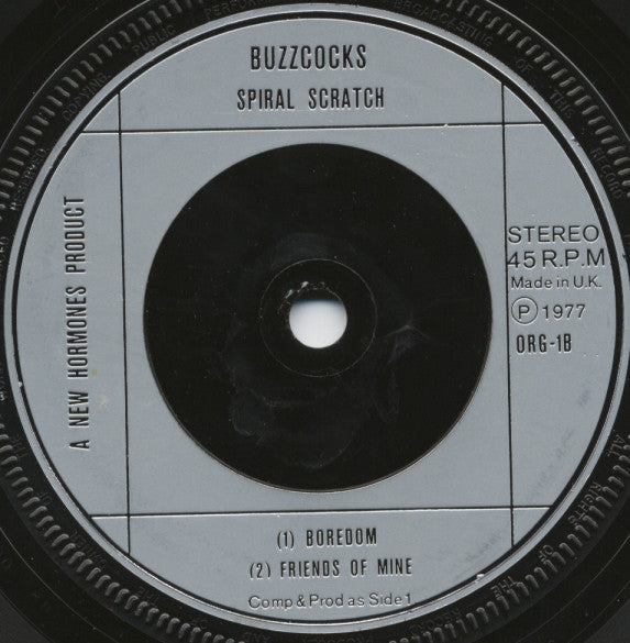 Buzzcocks : Spiral Scratch (7",45 RPM)