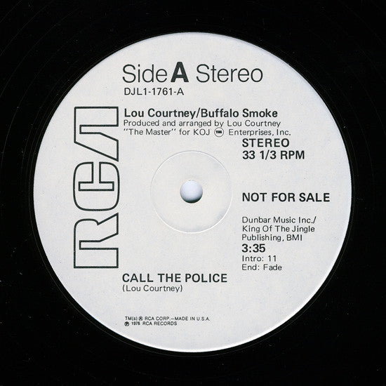 Lou Courtney / Buffalo Smoke : Call The Police / 911 (12", Promo)