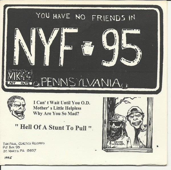 Not Your Friends : Hell Of A Stunt To Pull (7")