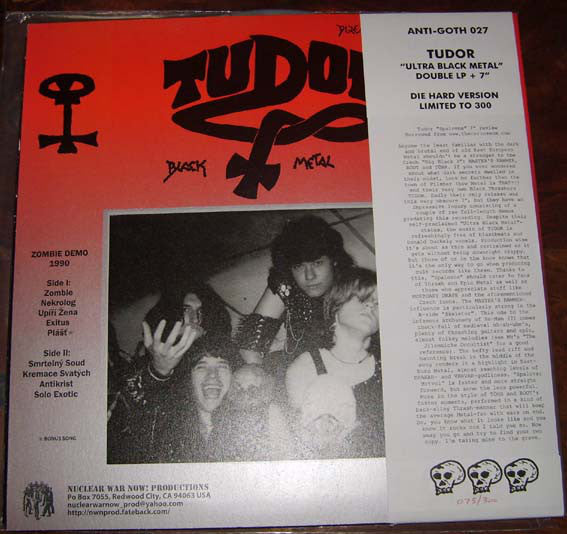 Tudor (3) : Ultra Black Metal (2xLP + 7" + Comp, Ltd, Die)
