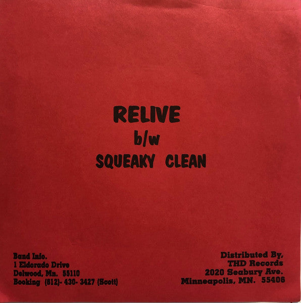 Porcelain Boys : Relive / Squeaky Clean (7", Gol)