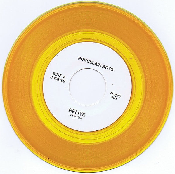 Porcelain Boys : Relive / Squeaky Clean (7", Gol)