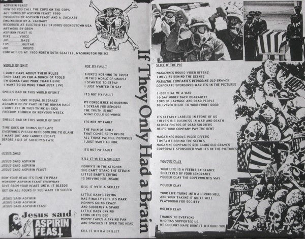 Aspirin Feast (2) : How Do You Call The Cops On The Cops (7",45 RPM,Repress)
