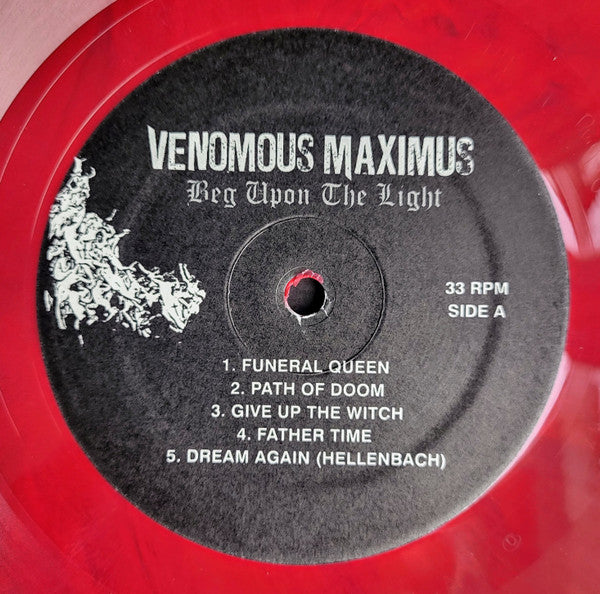 Venomous Maximus : Beg Upon The Light (LP, Album, Red)