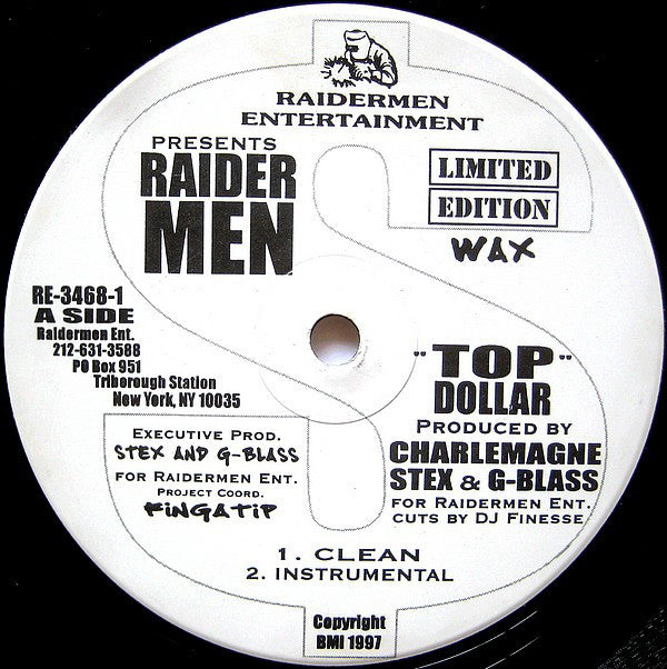 Raidermen : Top Dollar / Strategy (12",Limited Edition)
