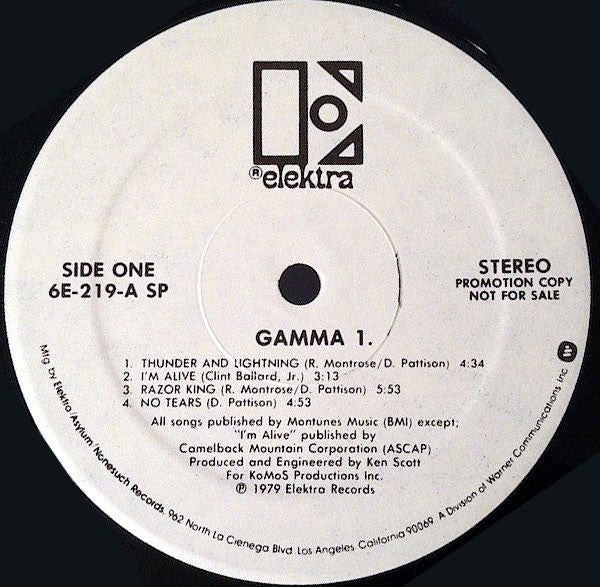 Gamma (5) : Gamma 1 (LP, Album, Promo, SP )
