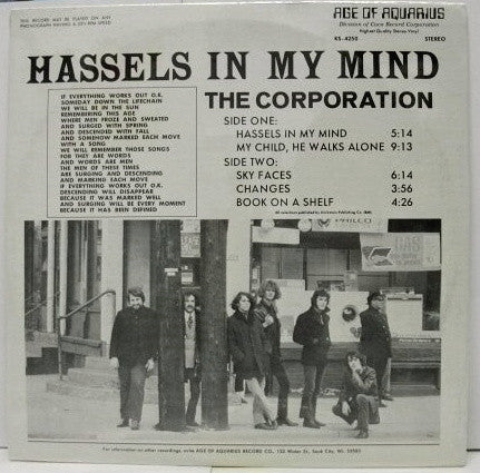 The Corporation (10) : Hassels In My Mind (LP, Album)