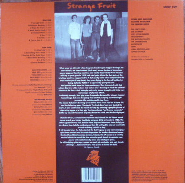 Ruts, The : The Peel Sessions Album (LP,Compilation,Stereo)
