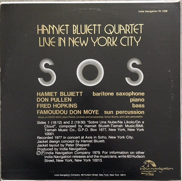 Hamiet Bluiett Quartet : We Have Come To Save You From Yourselves (LP,Album)