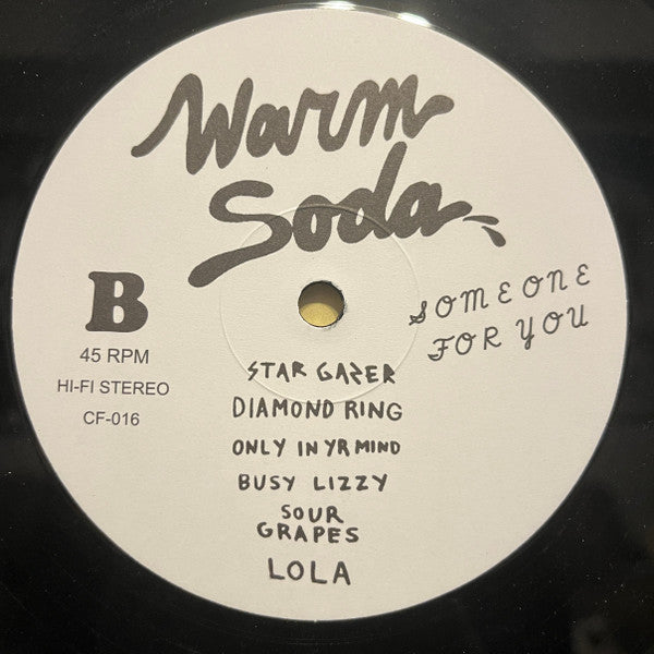 Warm Soda : Someone For You (LP,45 RPM,Album)