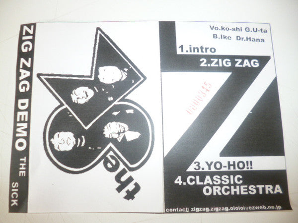 The Sick (3) : Zig Zag Demo (Cass, S/Sided, Num, C20)