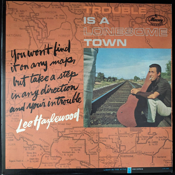 Lee Hazlewood : Trouble Is A Lonesome Town (LP,Album,Mono,Reissue)