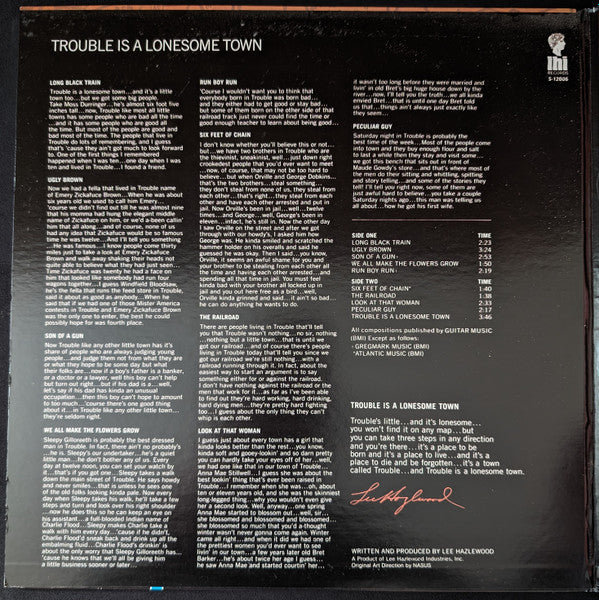 Lee Hazlewood : Trouble Is A Lonesome Town (LP,Album,Mono,Reissue)
