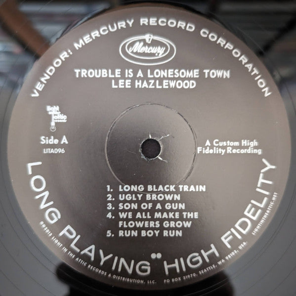 Lee Hazlewood : Trouble Is A Lonesome Town (LP,Album,Mono,Reissue)