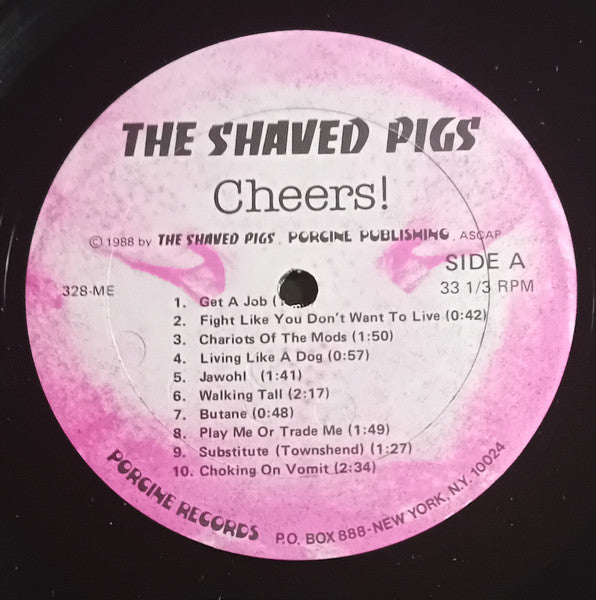 Shaved Pigs, The : Cheers (LP,Album)