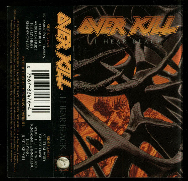 Overkill : I Hear Black (Cass, Album, SR )