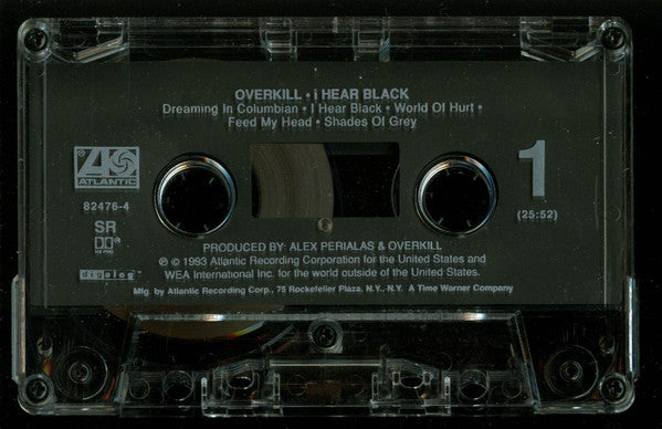Overkill : I Hear Black (Cass, Album, SR )