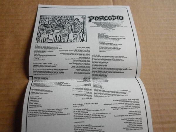 Porcodio : Nessun Posto Per Me (7",45 RPM,Limited Edition)