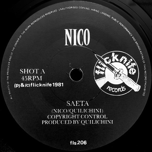 Nico (3) : Saēta / Vegas (7",45 RPM,Single)