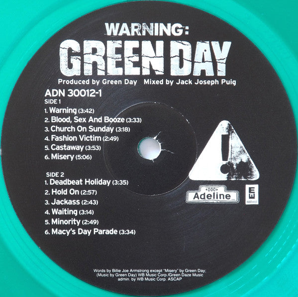 Green Day : Warning: (LP,Album,Reissue)