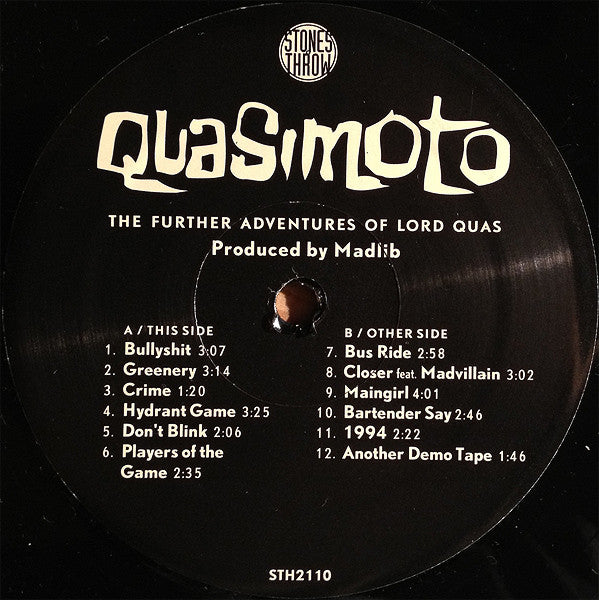 Quasimoto : The Further Adventures Of Lord Quas (LP,Album)