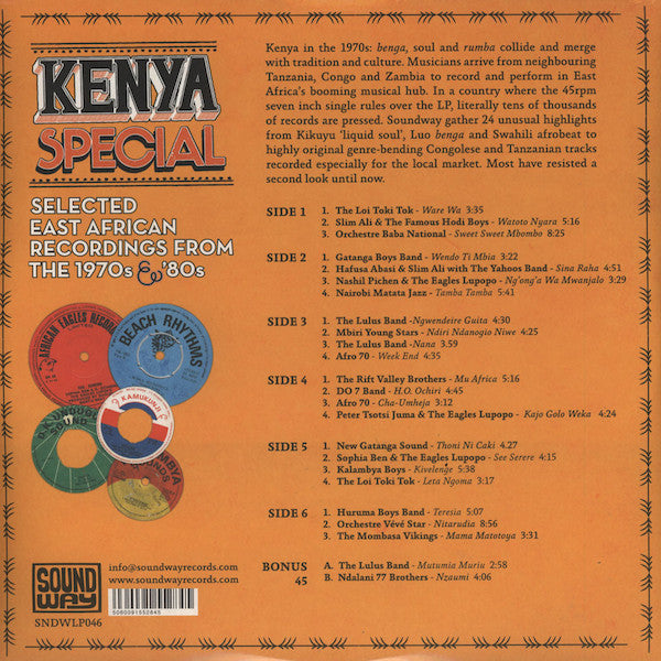 Various : Kenya Special (Selected East African Recordings From The 1970s & '80s) (LP)