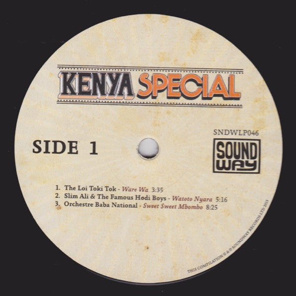 Various : Kenya Special (Selected East African Recordings From The 1970s & '80s) (LP)