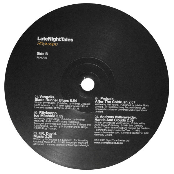 Röyksopp : LateNightTales (LP,Compilation,Remastered)