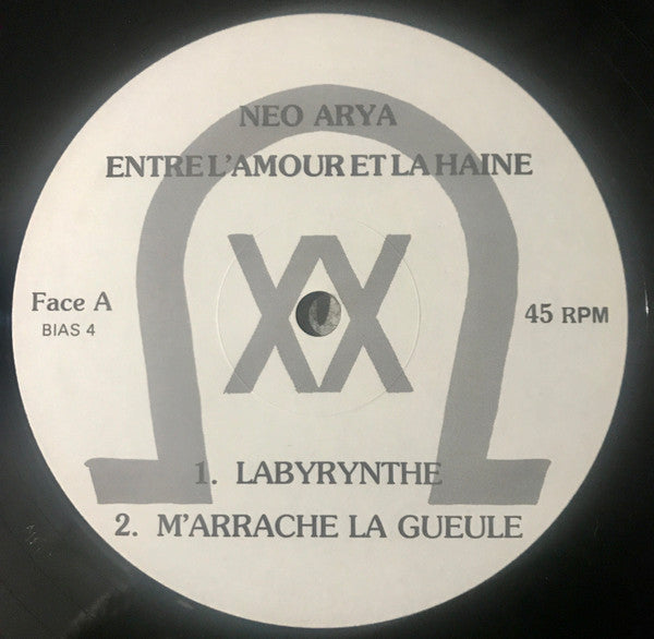 Neo Arya : Entre L'Amour Et La Haine (12")