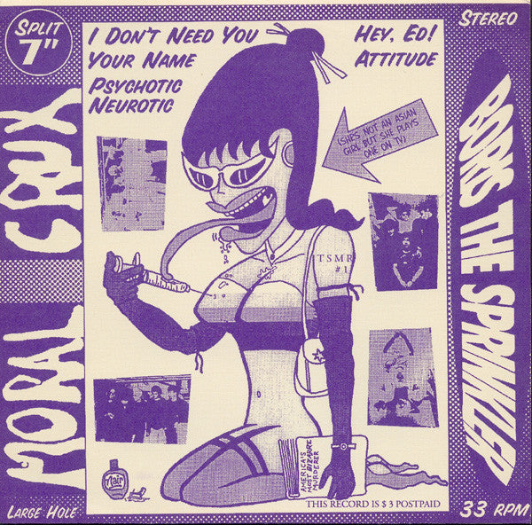 Moral Crux / Boris The Sprinkler : Split 7" (7")